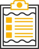 Clipboard Line Two Color Icon vector