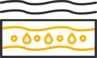 Moisturizing Line Two Color Icon vector