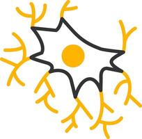 Astrocyte Line Two Color Icon vector
