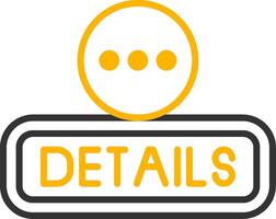 Details Line Two Color Icon vector