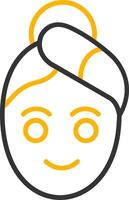 Spa Line Two Color Icon vector