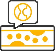 Atherosclerosis Line Two Color Icon vector
