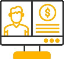 OnLine Two Color Coach Line Two Color Icon vector
