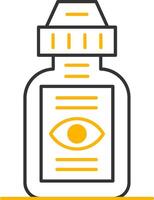 Eyedrops Line Two Color Icon vector