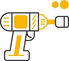 Impact Wrench Line Two Color Icon vector