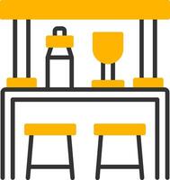 Bar Line Two Color Icon vector
