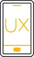 Ux Design Line Two Color Icon vector