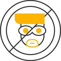 Anti Theft Line Two Color Icon vector