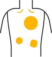 Eczema Line Two Color Icon vector