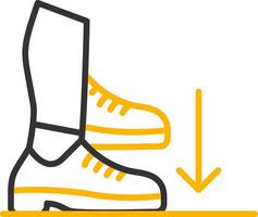 Stamp Line Two Color Icon vector