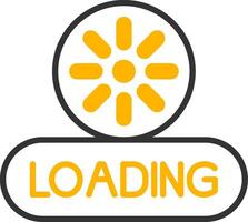 Loading Line Two Color Icon vector