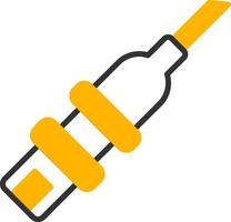 Catheterization Line Two Color Icon vector