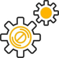 Disruption Line Two Color Icon vector