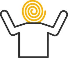 Hallucination Line Two Color Icon vector