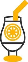 Cocktail Line Two Color Icon vector