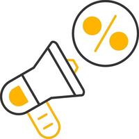 Promotion Line Two Color Icon vector