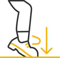 Ball Dig Line Two Color Icon vector