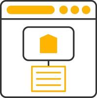 Site Map Line Two Color Icon vector