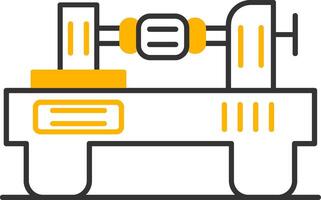 Lathe Line Two Color Icon vector