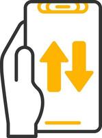 Sharing Line Two Color Icon vector