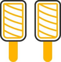 Popsicle Line Two Color Icon vector
