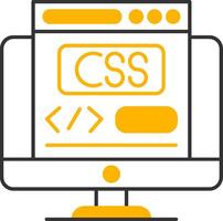 Css Line Two Color Icon vector