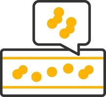 Thrombosis Line Two Color Icon vector