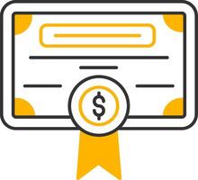 License Line Two Color Icon vector
