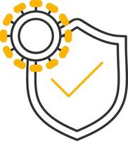 Immune System Line Two Color Icon vector