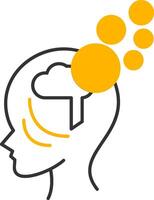 Amnesia Line Two Color Icon vector