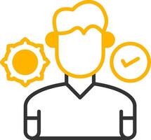 Coach Line Two Color Icon vector