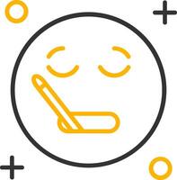 Sick Line Two Color Icon vector
