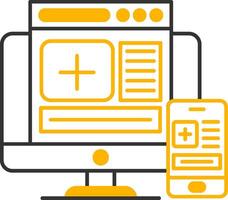 Responsive Line Two Color Icon vector