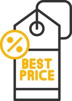 Best Price Line Two Color Icon vector