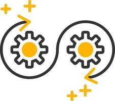Devops Line Two Color Icon vector