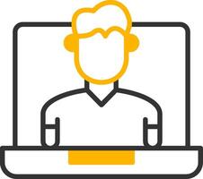 OnLine Two Color Coach Line Two Color Icon vector