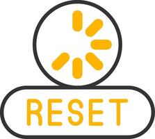 Reset Line Two Color Icon vector