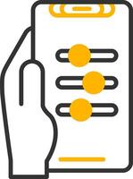 Settings Line Two Color Icon vector