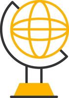 Globe Line Two Color Icon vector