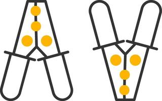 Jumper Line Two Color Icon vector