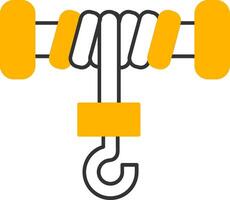 Hoist Line Two Color Icon vector