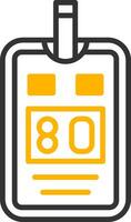 Glucose Meter Line Two Color Icon vector