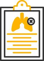 Tuberculosis Patient History Line Two Color Icon vector