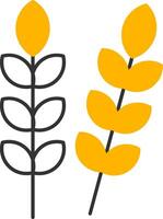 Crops Line Two Color Icon vector
