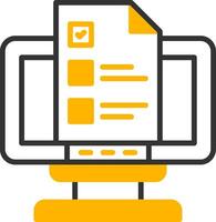Brief Line Two Color Icon vector