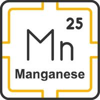 Manganese Line Two Color Icon vector