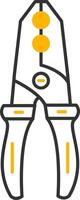 Wire Stripper Line Two Color Icon vector