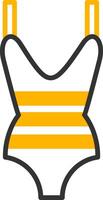 Leotard Line Two Color Icon vector