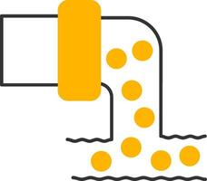 Sewage Line Two Color Icon vector