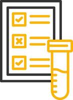 Blood Test Line Two Color Icon vector